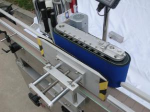 Etiquetadora automática de botellas redondas para pegamento no seco, caja de madera / máquina etiquetadora de embalaje de exportación para CE