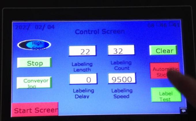 El objeto detecta la máquina automática de etiquetado de la etiqueta engomada del lado doble del ojo mágico con la placa giratoria
