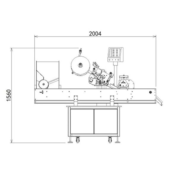 Etiquetadora de viales completamente automática de alta velocidad para botellas pequeñas