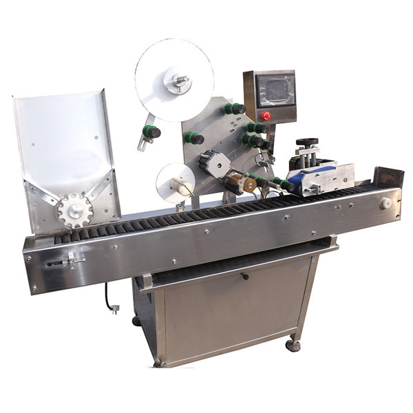 Pequeña etiquetadora redonda de la etiqueta engomada del frasco de la botella con la placa giratoria