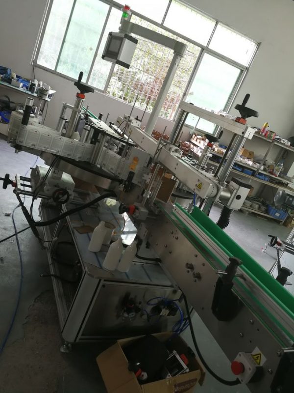 Parte delantera y trasera autoadhesiva de la máquina de etiquetado de la etiqueta engomada, aplicador de la etiqueta de la botella