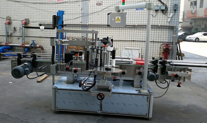 Proveedor de máquina de etiquetado automática de botella ovalada elíptica de doble cara de China 1200W