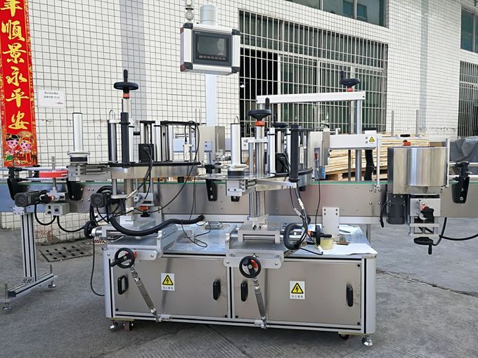 Etiquetadora autoadhesiva frontal y trasera de dos caras con pantalla táctil completamente automática